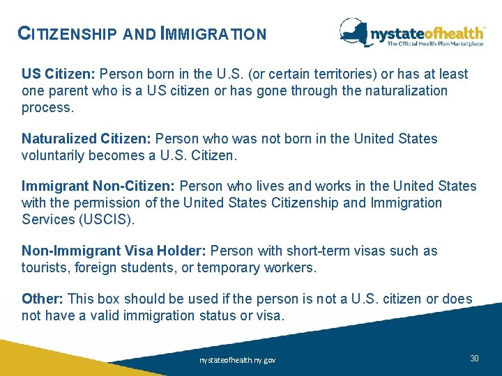CITIZENSHIP AND IMMIGRATION US Citizen: Person born in the U. S. (or certain territories)