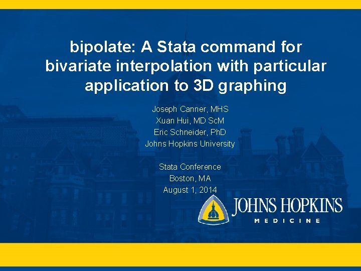 bipolate: A Stata command for bivariate interpolation with particular application to 3 D graphing