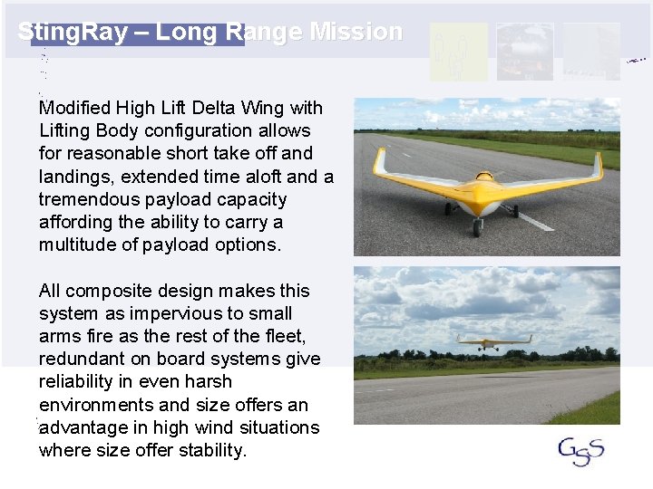 Sting. Ray – Long Range Mission Modified High Lift Delta Wing with Lifting Body