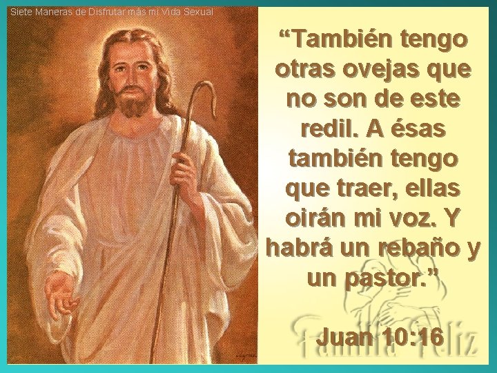 Siete Maneras de Disfrutar más mi Vida Sexual “También tengo otras ovejas que no