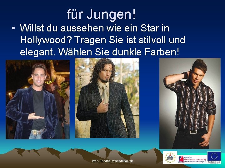 für Jungen! • Willst du aussehen wie ein Star in Hollywood? Tragen Sie ist