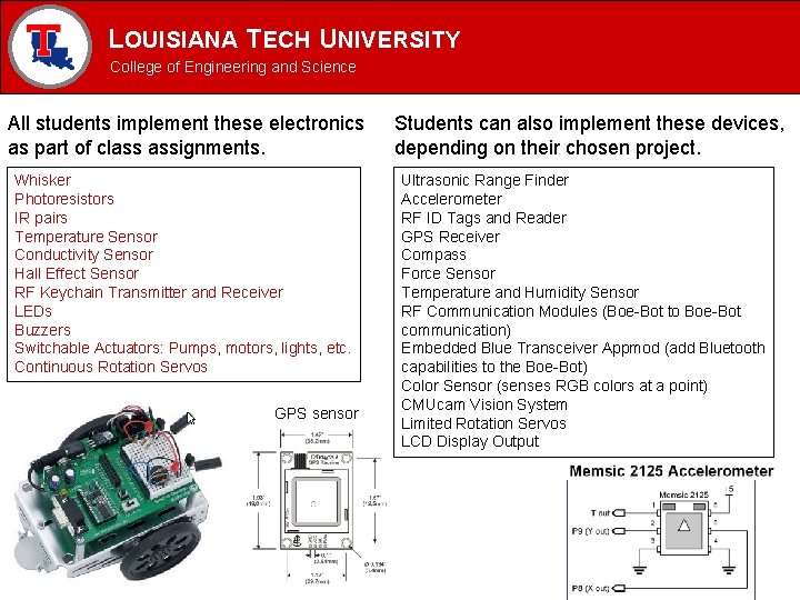 LOUISIANA TECH UNIVERSITY MECHANICAL ENGINEERING PROGRAM College of Engineering and Science All students implement LOUISIANA TECH UNIVERSITY MECHANICAL ENGINEERING PROGRAM College of Engineering and Science All students implement