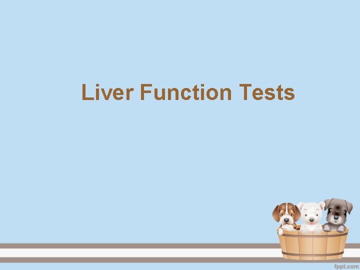 Liver Function Tests 