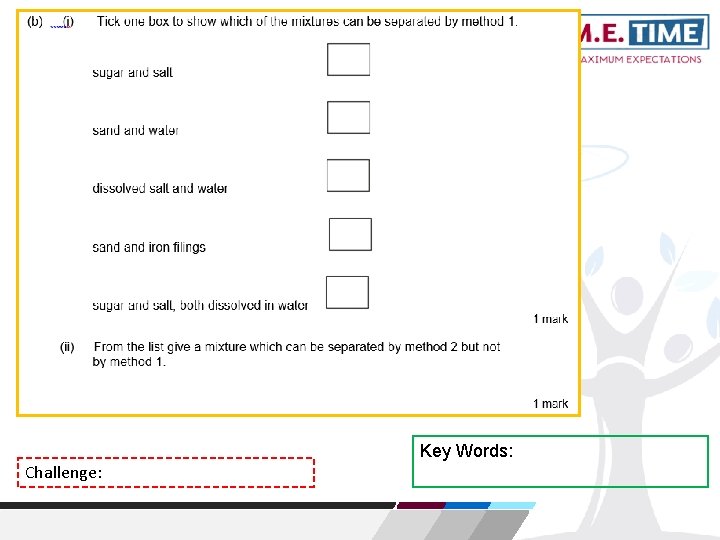 Challenge: Key Words: 