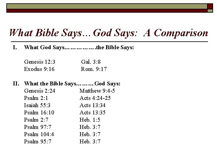 The Case for Scripture Lecture 4 The Bible