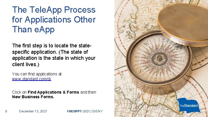 The Tele. App Process for Applications Other Than e. App The first step is