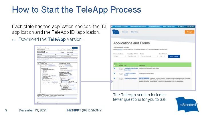 How to Start the Tele. App Process Each state has two application choices: the