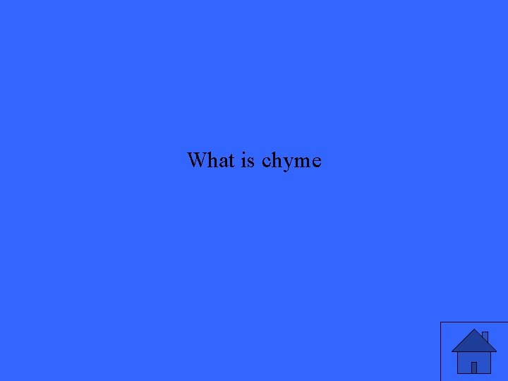 What is chyme 