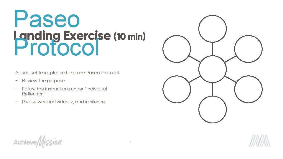 Paseo Landing Exercise Protocol (10 min) As you settle in, please take one Paseo