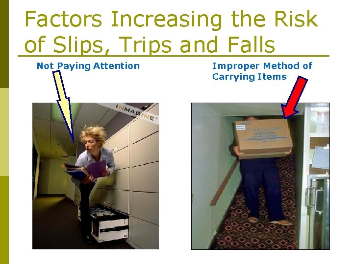 Improper Fall Risk Management Slips Trips and Falls Prevention Presentation Risk Management