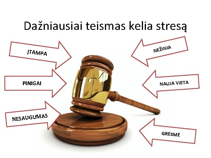 Dažniausiai teismas kelia stresą ĮTAMPA PINIGAI IA NEŽIN NAUJA VIETA AS NESAUGUM GRĖSMĖ 