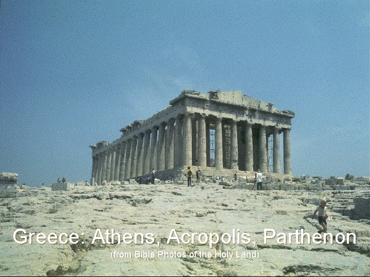 Greece: Athens, Acropolis, Parthenon (from Bible Photos of the Holy Land) 