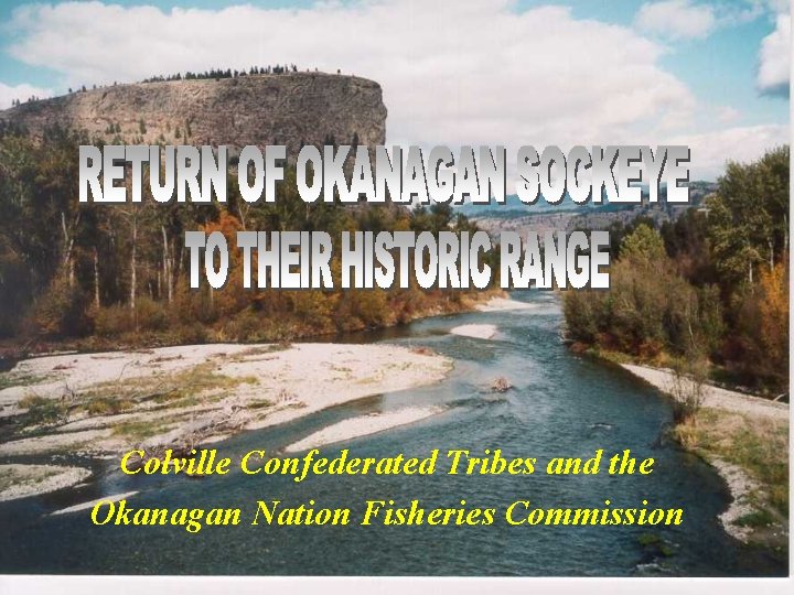 Colville Confederated Tribes and the Okanagan Nation Fisheries Commission 