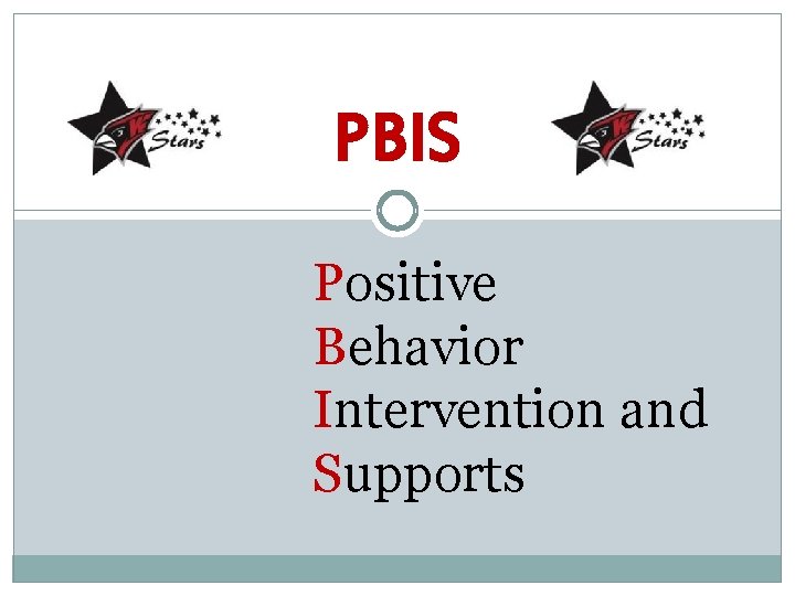 PBIS Positive Behavior Intervention and Supports 