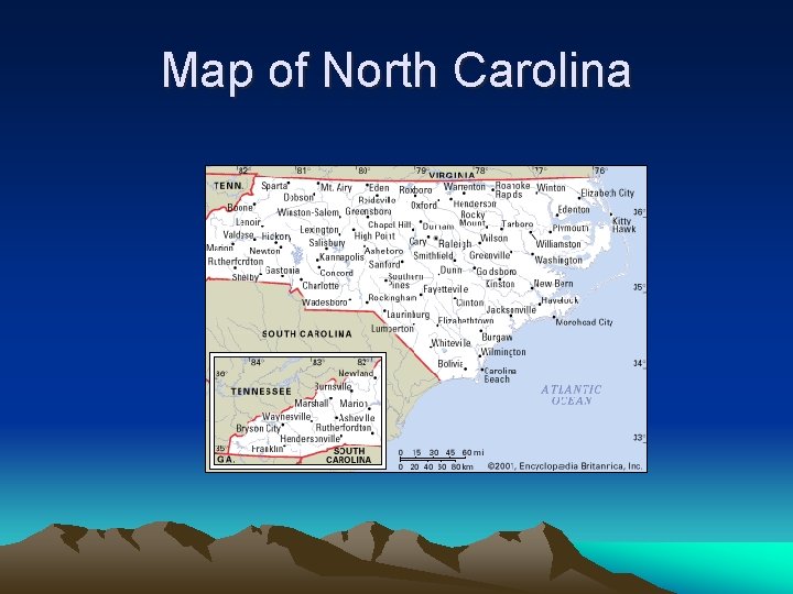 Map of North Carolina 