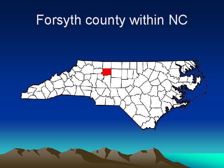 Forsyth county within NC 