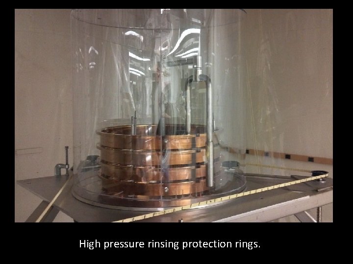 High pressure rinsing protection rings. 