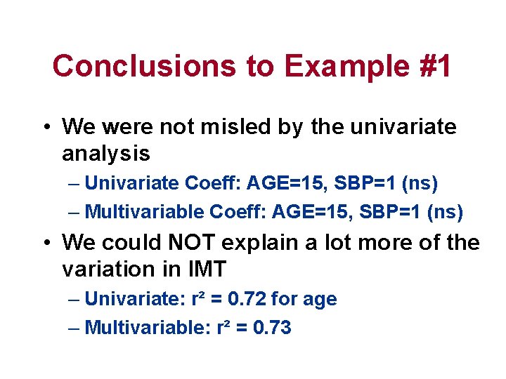 Presenter disclosure information george howard multivariable statistics 1