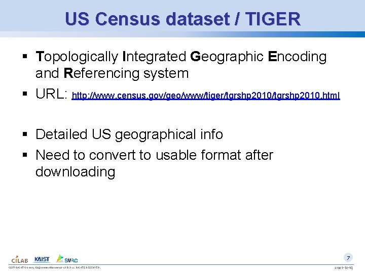 US Census dataset / TIGER § Topologically Integrated Geographic Encoding and Referencing system §