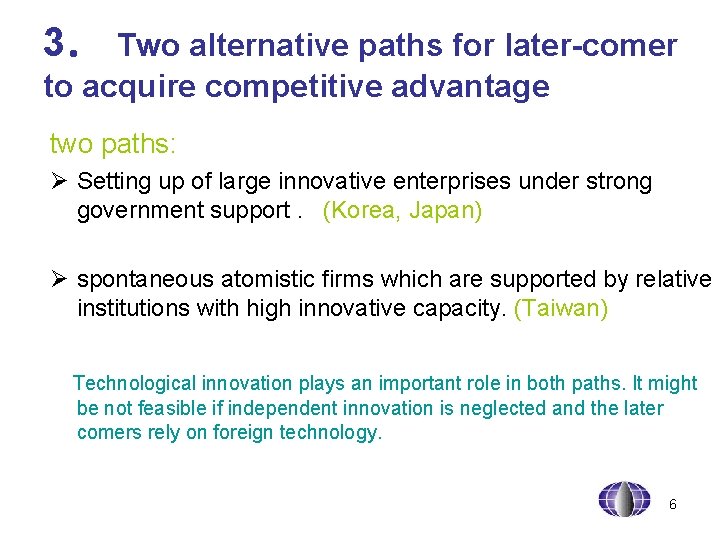 GLOBELICS Market structure technological innovation and industrial ...