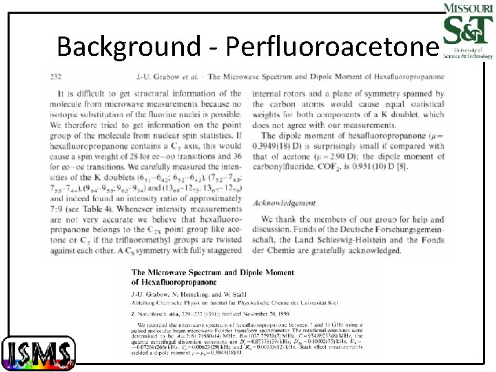 Background - Perfluoroacetone 