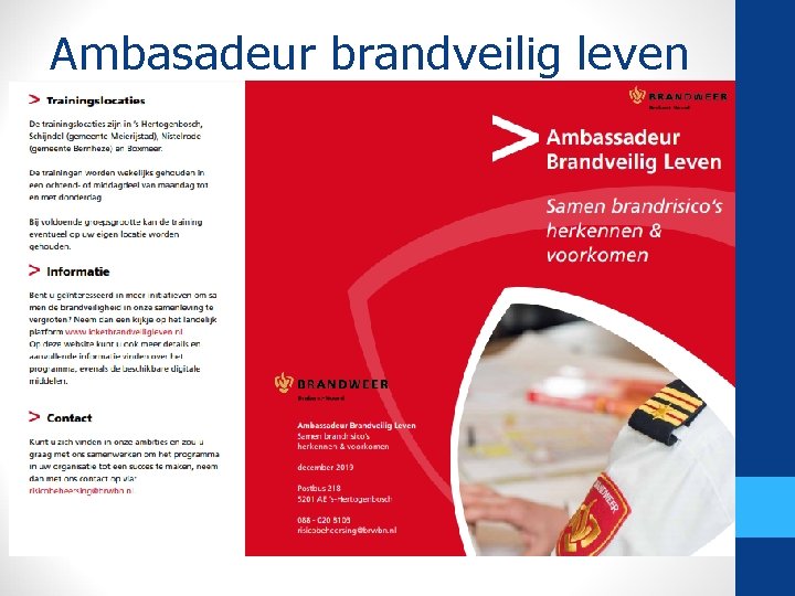 Ambasadeur brandveilig leven 