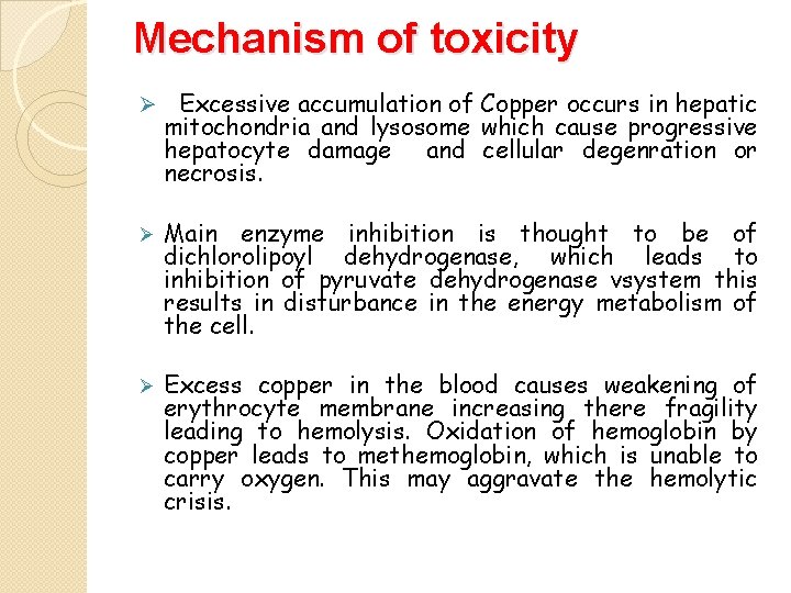 COPPER TOXICITY Presented by Dr Archana Assistant ProfessorcumJr