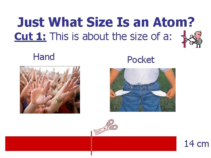 Just What Size Is an Atom? Cut 1: This is about the size of