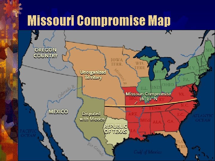 Missouri Compromise Map 