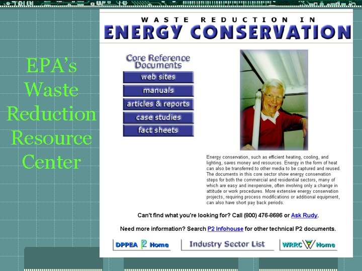 EPA’s Waste Reduction Resource Center 