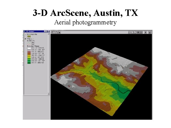 3 -D Arc. Scene, Austin, TX Aerial photogrammetry 