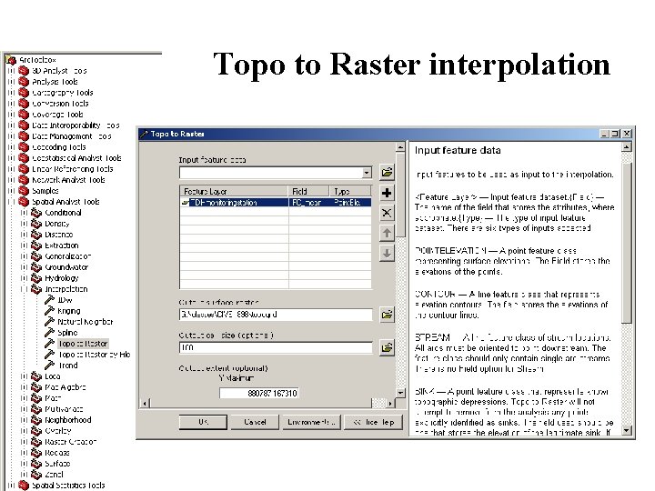 Topo to Raster interpolation 