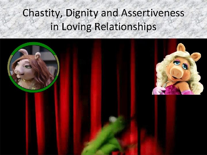 Chastity, Dignity and Assertiveness in Loving Relationships 