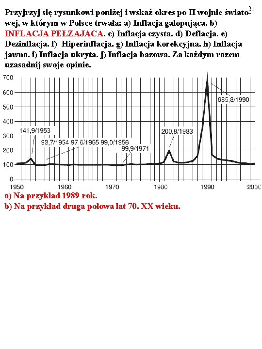 Przyj się rysunkowi poniżej i wskaż okres po II wojnie świato-21 wej, w którym