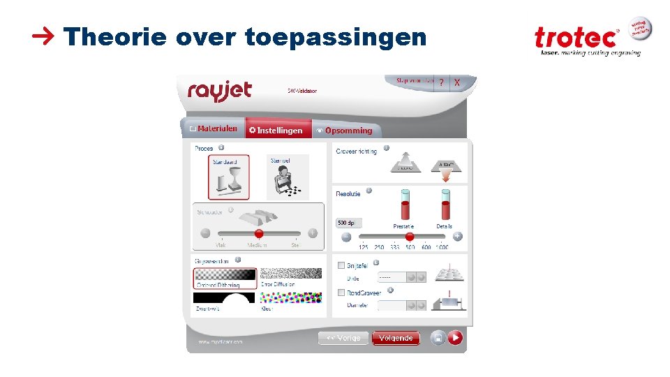 Theorie over toepassingen ww. troteclaser. com 