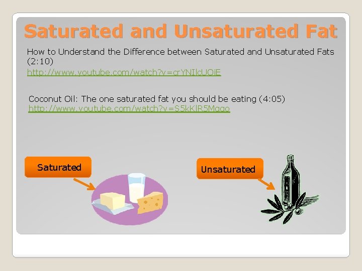 Saturated and Unsaturated Fat How to Understand the Difference between Saturated and Unsaturated Fats