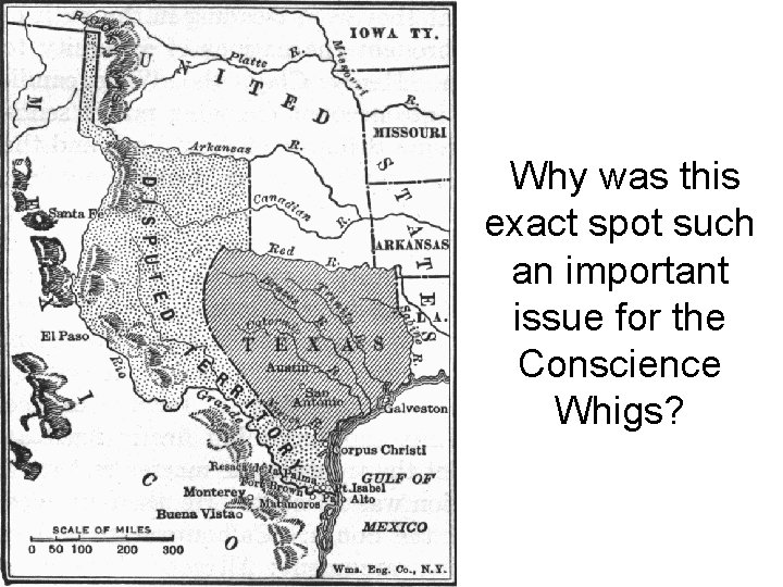 Why was this exact spot such an important issue for the Conscience Whigs? 