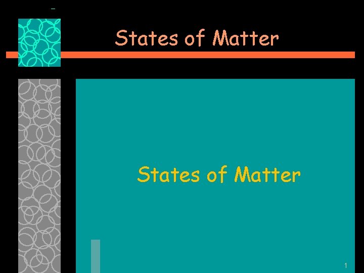 States of Matter 1 