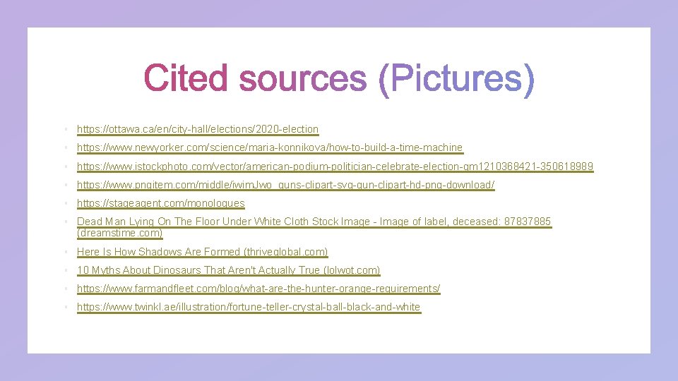 § https: //ottawa. ca/en/city hall/elections/2020 election § https: //www. newyorker. com/science/maria konnikova/how to build § https: //ottawa. ca/en/city hall/elections/2020 election § https: //www. newyorker. com/science/maria konnikova/how to build