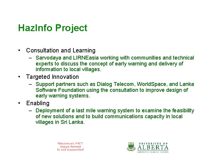 Haz. Info Project • Consultation and Learning – Sarvodaya and LIRNEasia working with communities