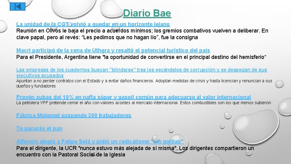 Diario Bae La unidad de la CGT volvió a quedar en un horizonte lejano