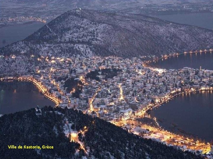 Ville de Kastoria, Grèce 