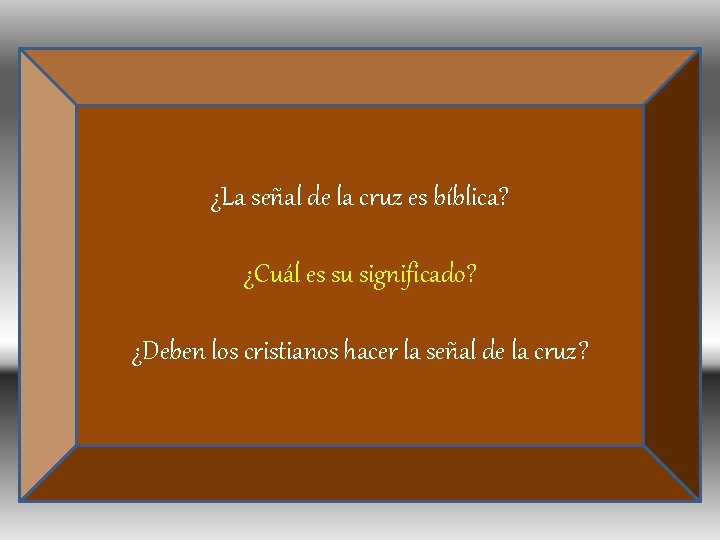 ¿La señal de la cruz es bíblica? ¿Cuál es su significado? ¿Deben los cristianos