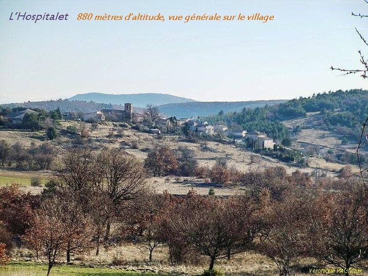 L’Hospitalet 880 mètres d’altitude, vue générale sur le village 