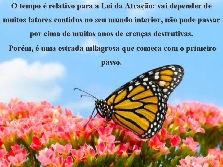 O tempo é relativo para a Lei da Atração: vai depender de muitos fatores