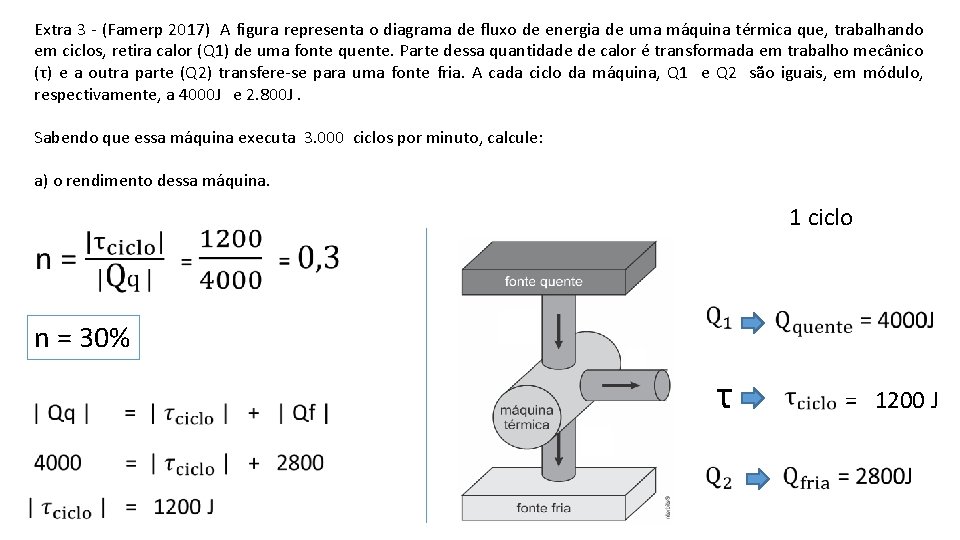 Extra 3 - (Famerp 2017) A figura representa o diagrama de fluxo de energia