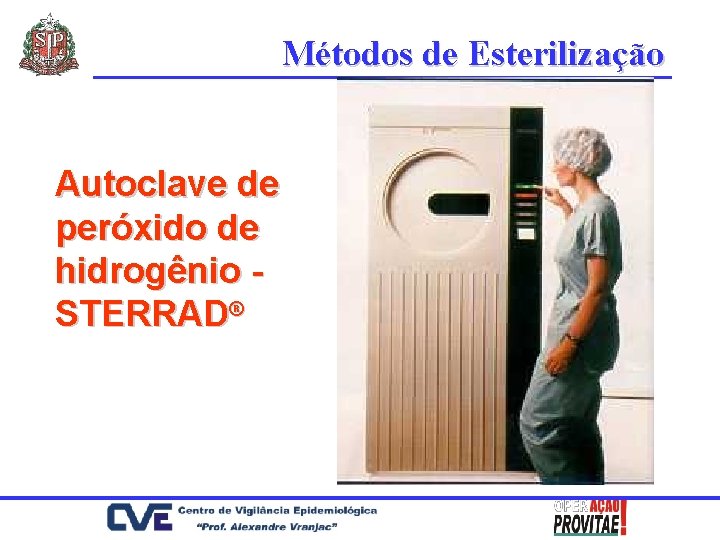 Métodos de Esterilização Autoclave de peróxido de hidrogênio STERRAD® 