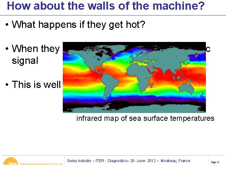 How about the walls of the machine? • What happens if they get hot?