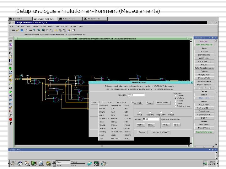 Setup analogue simulation environment (Measurements) Spring 09, Jan 9 ELEC 5270/6270 Lecture 2 60