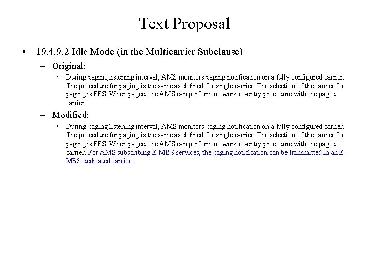 Idle Mode Paging in Multicarrier IEEE 802 16